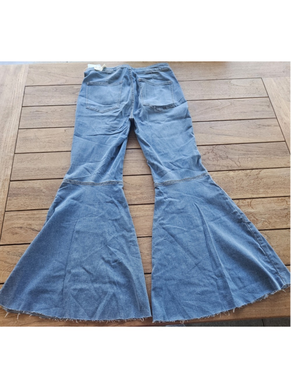 NWT We The Free Just Float On Flare Bell Bottom Jeans in Love Letters Size 30 - Picture 3 of 8